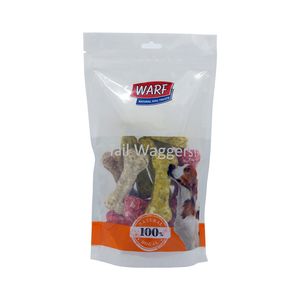 تشویقی سگ وارف مدل استخوان رنگی 7_5 وزن 350 گرم